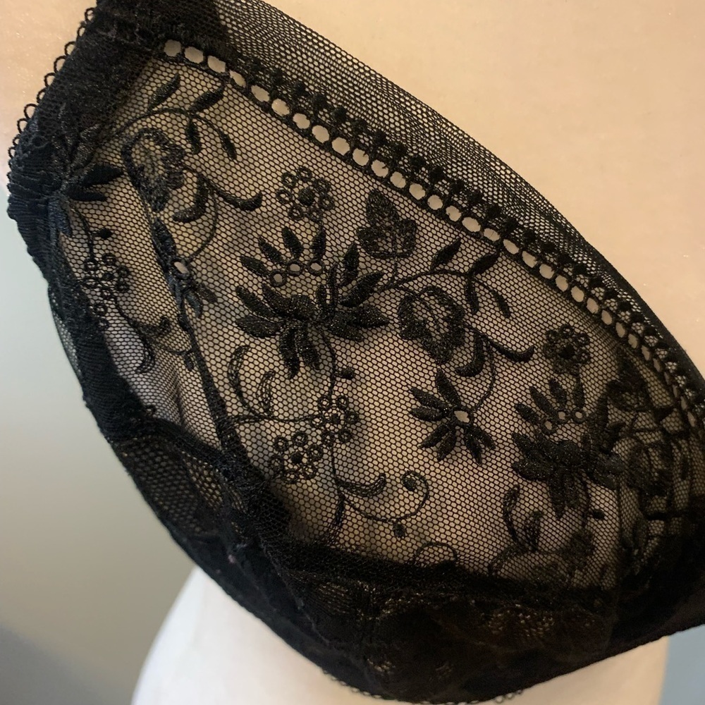 Wacoal black sheer underwire bra, size 36D - Picture 3 of 6
